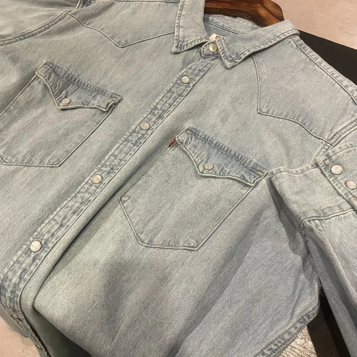 (228)LEVI'S 리바이스 빈티지 워싱 데님셔츠