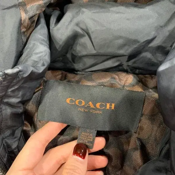 COACH 덕다운 여성 패딩 S