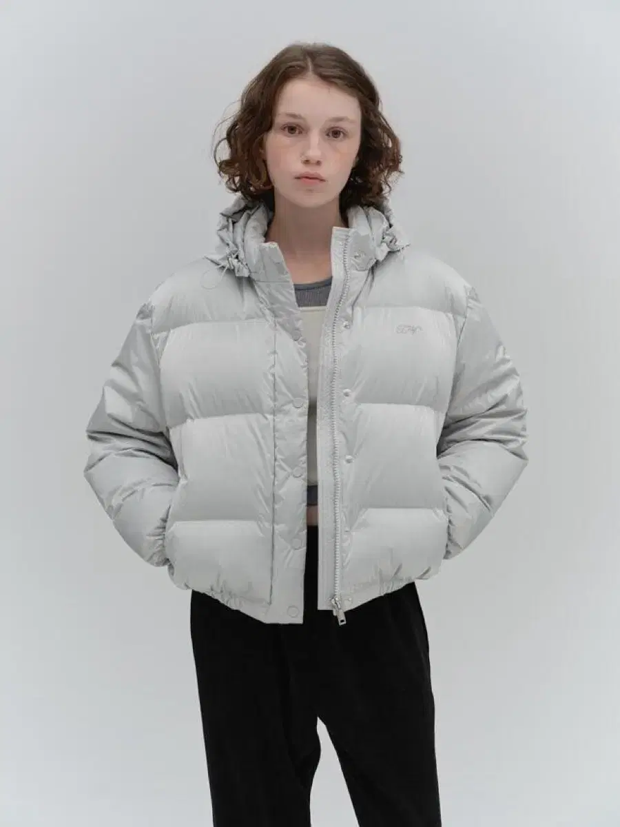 타낫 T/T Muddy puffer jacket (silver)