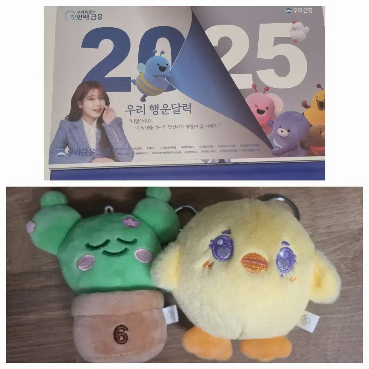 아이유2025 우리은행달력, 삐삐다육세트