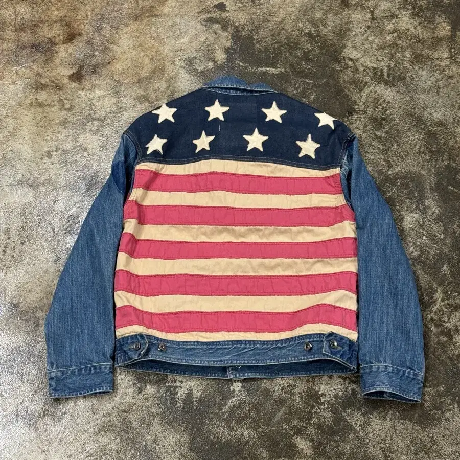 JEEP The American Flag Damaged Jacket