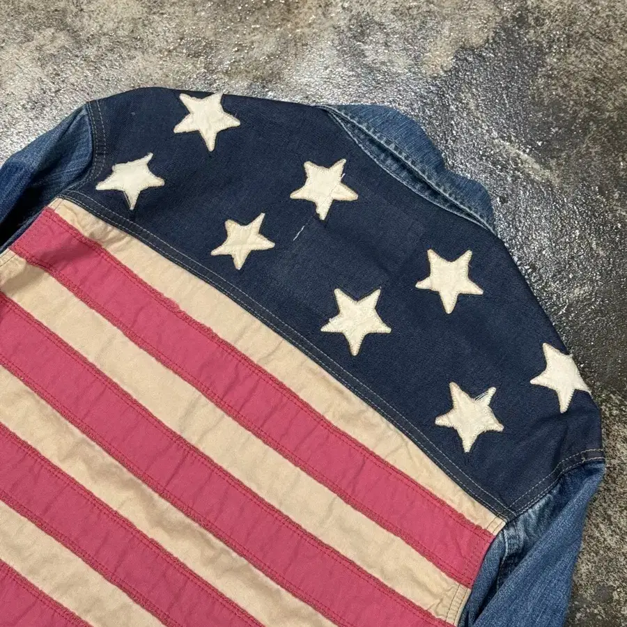 JEEP The American Flag Damaged Jacket