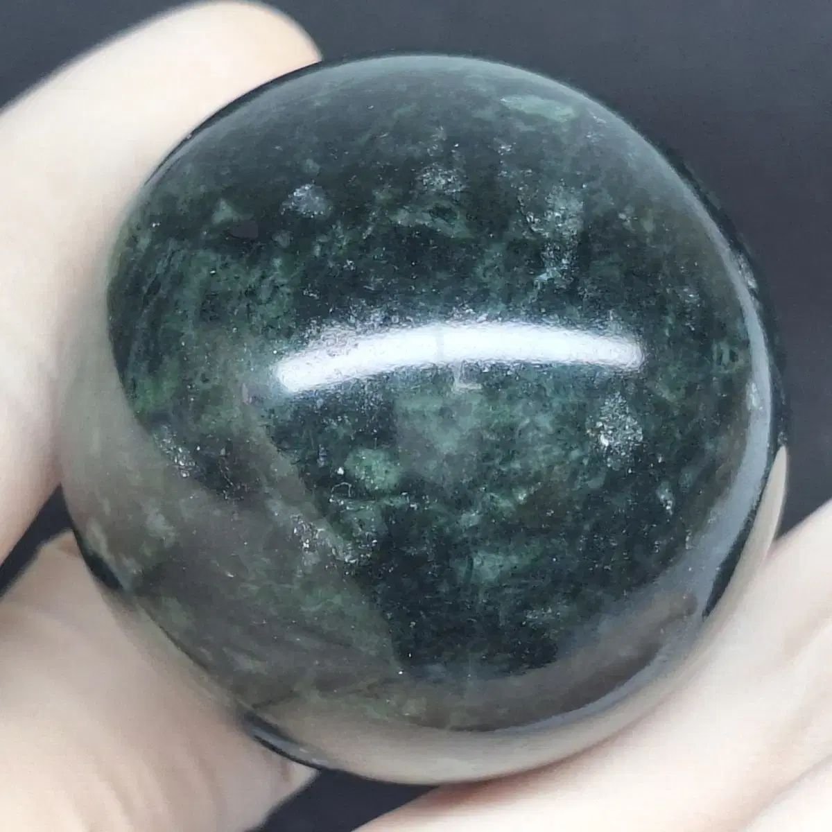 천연 세르펜타인 sphere 40mm 96g/팔랑귀되지않는 독립에너지발산