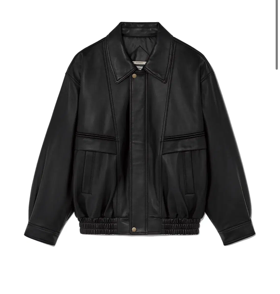 글로니 G LEATHER JACKET (BLACK)