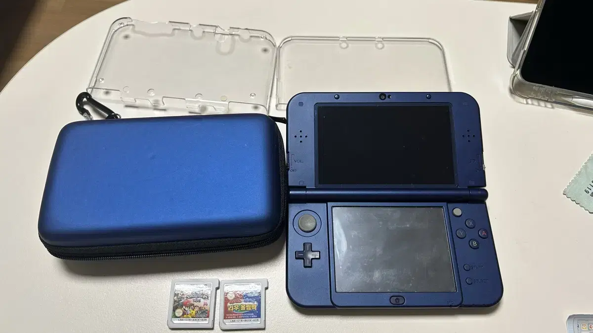 뉴 닌테도 3ds xl 큰다수 블루 ss급 + 칩2개