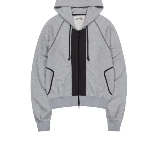 코이세이오 후드집업 PUCKERING HOOD ZIP-UP GREY