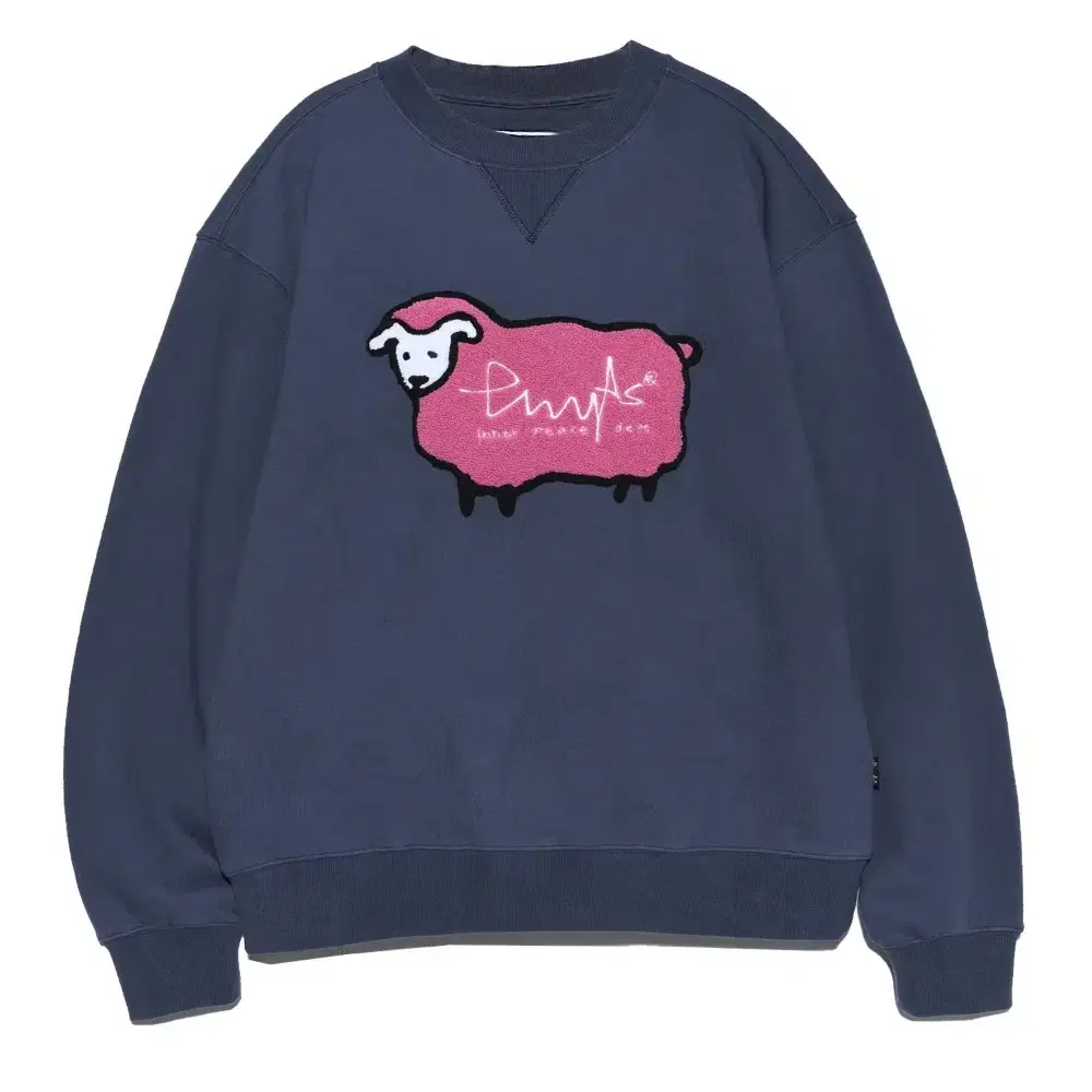 피지컬에듀케이션 LAMB CREWNECK VTG NAVY