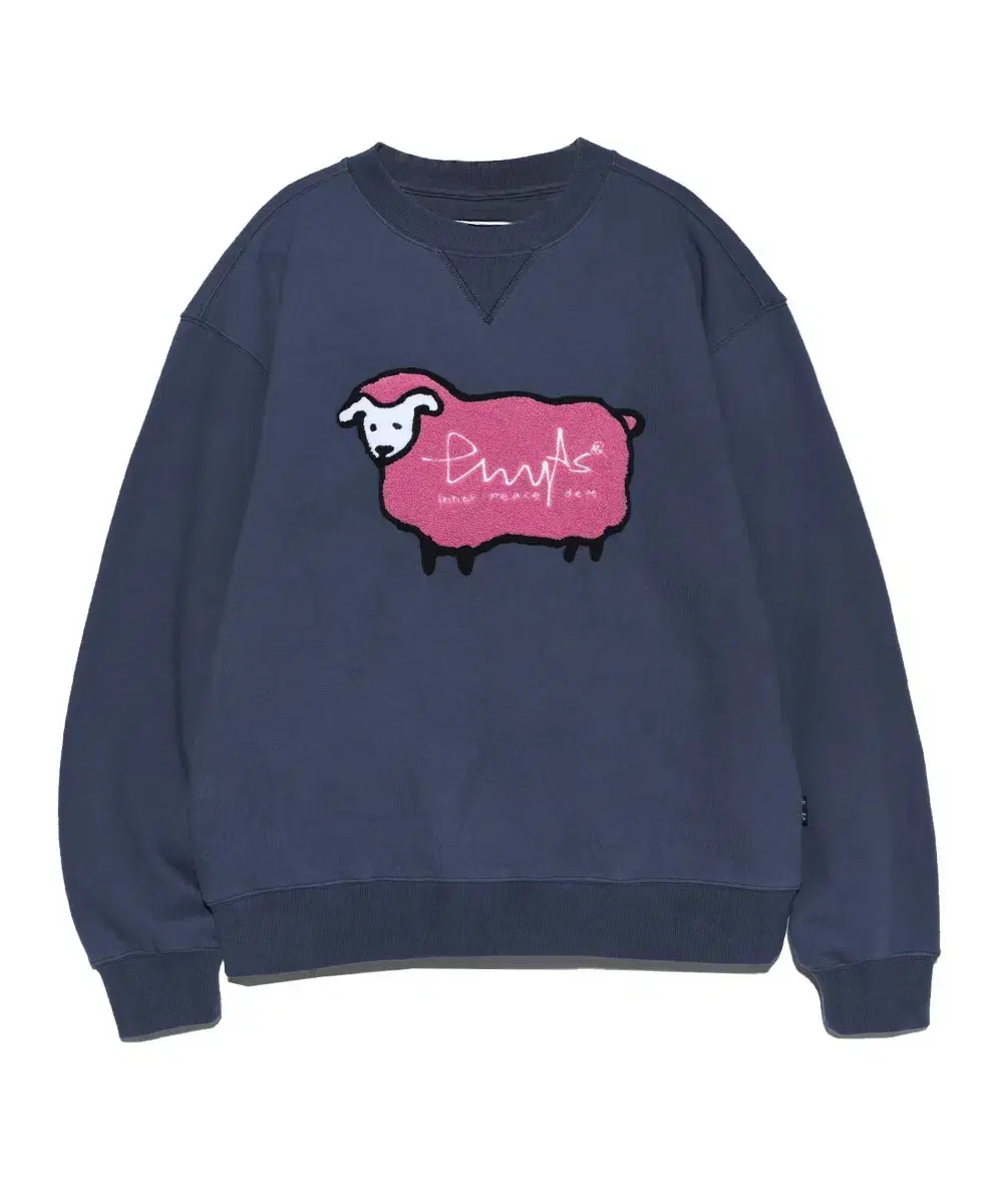 피지컬에듀케이션 LAMB CREWNECK VTG NAVY