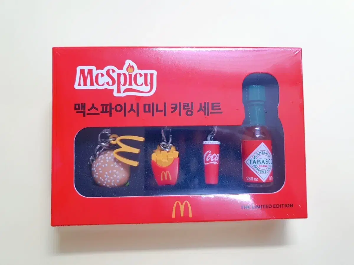 맥도날드 햄버거 키링 타바스코 키링 맥스파이시 미니 키링 세트/한정판