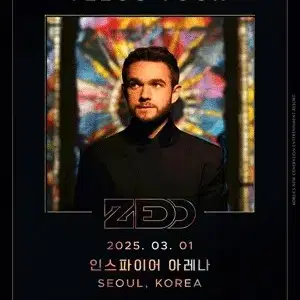 ZEDD 제드 내한 지정석 212 중앙구역 5열 중앙번호