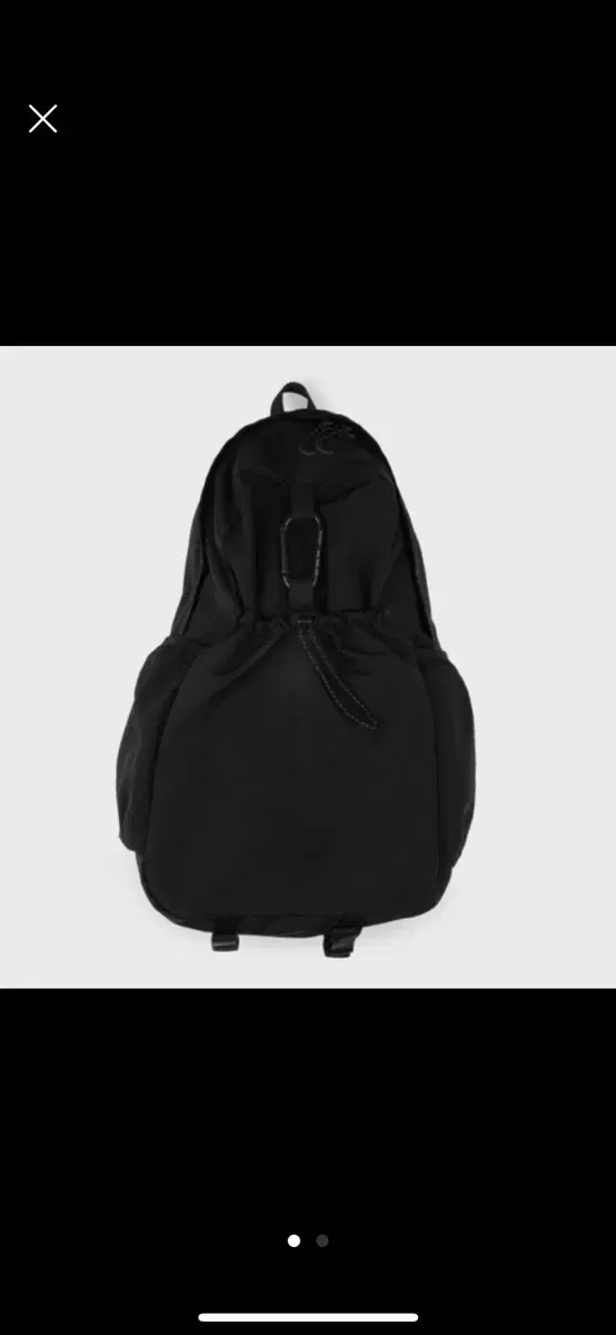 에메모가든 백팩 블랙 085 mmo nylon backpack black