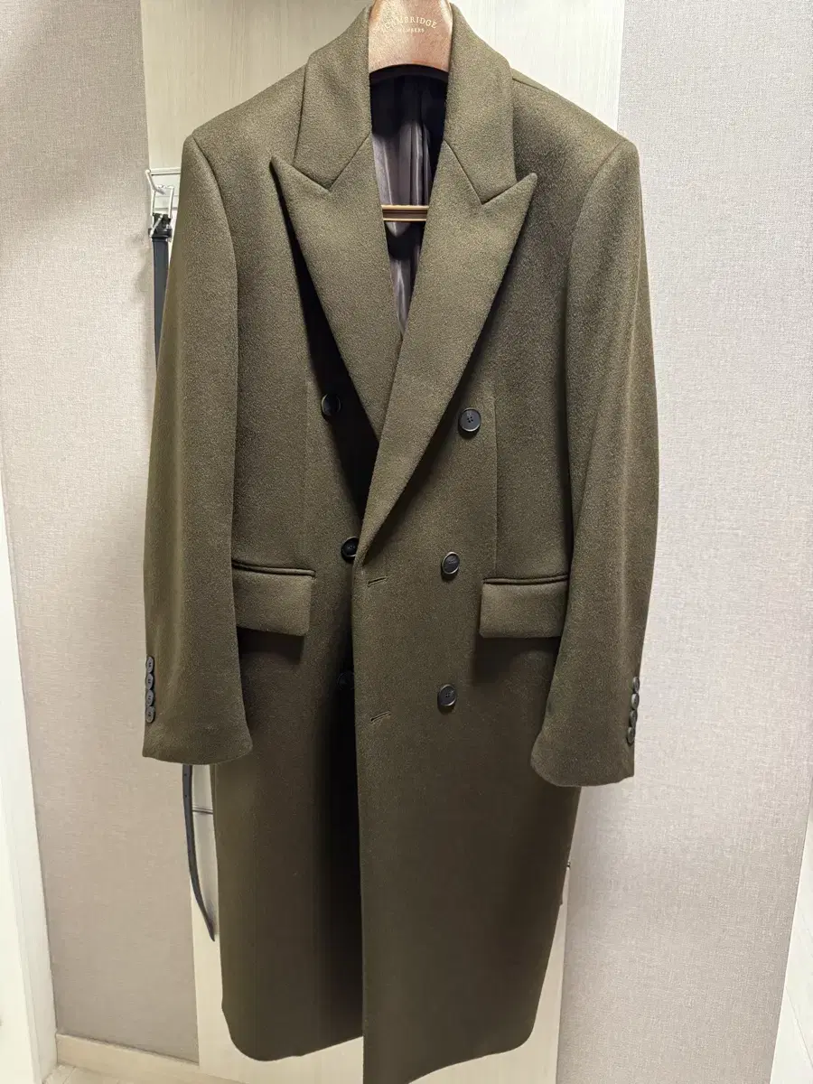 마마가리 CASHMERE DOUBLE COAT - DARK BRWON (