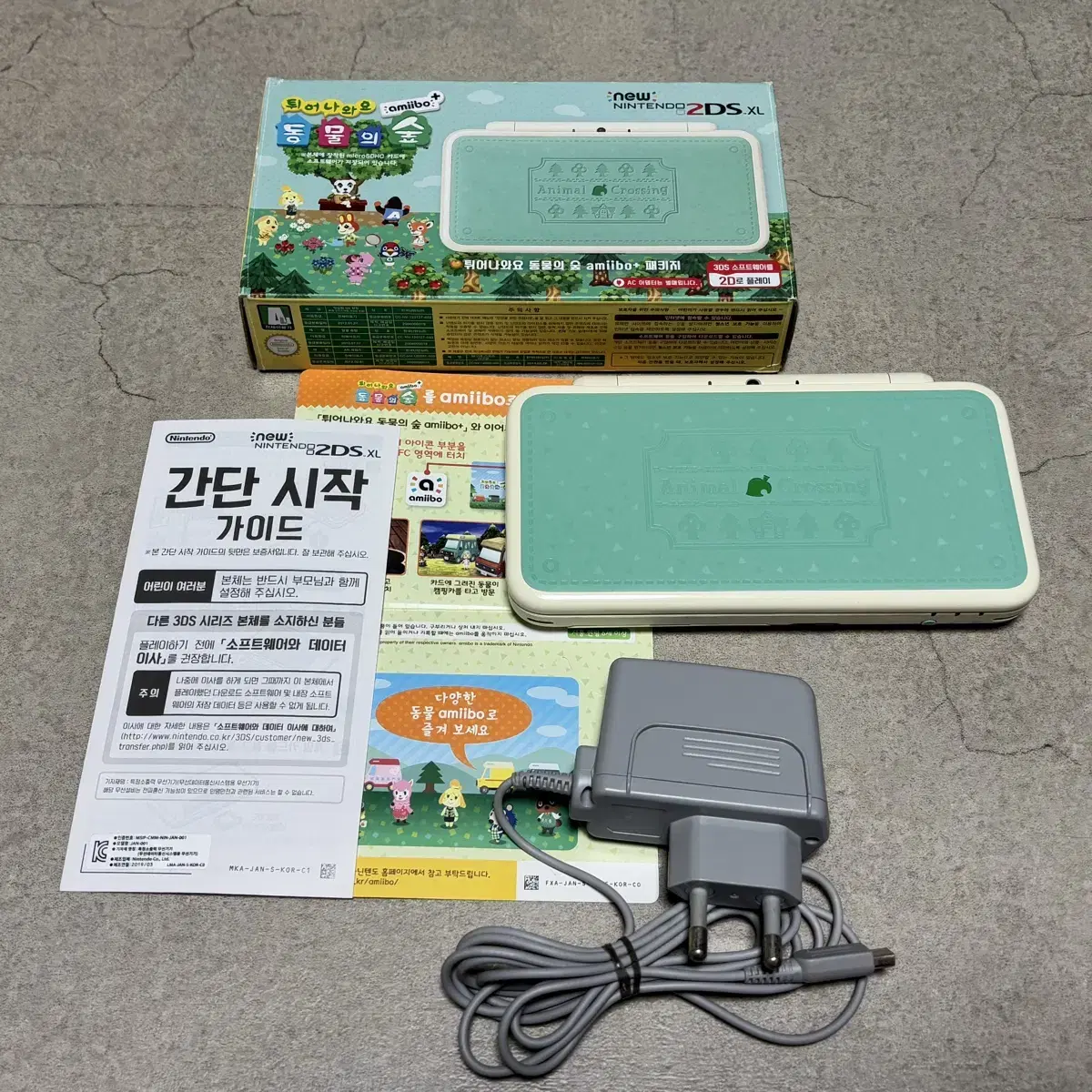 [A급] 닌텐도 뉴 2DS XL 튀어나와요 동물의숲 에디션