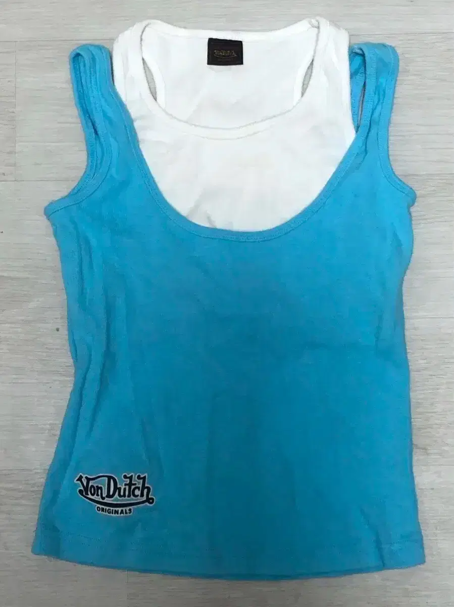 VonDutch Sleeveless Top Blue Small