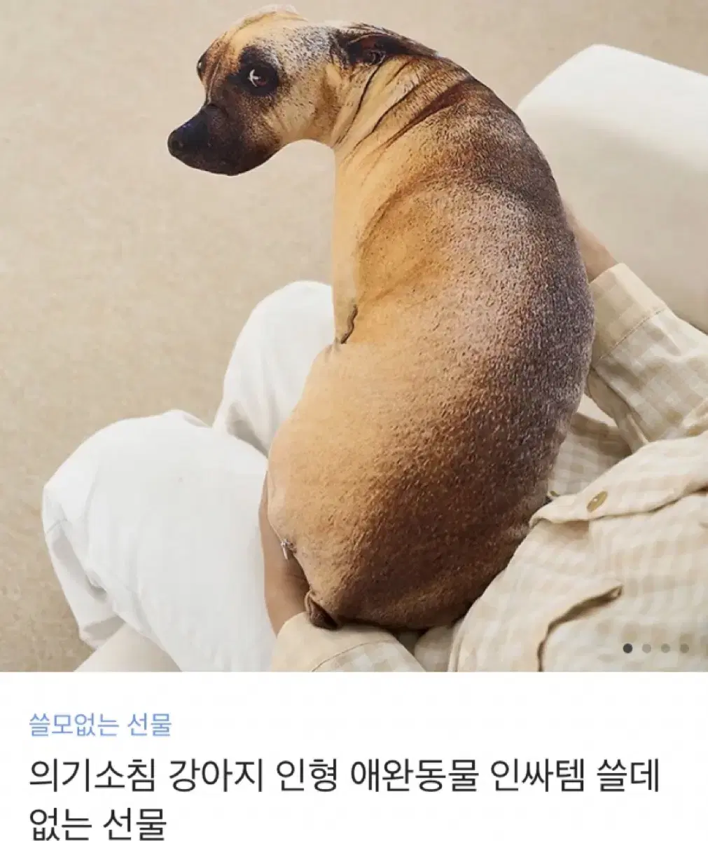 의기소침 강아지 인형 애완동물 인싸템 쓸데없는 선물