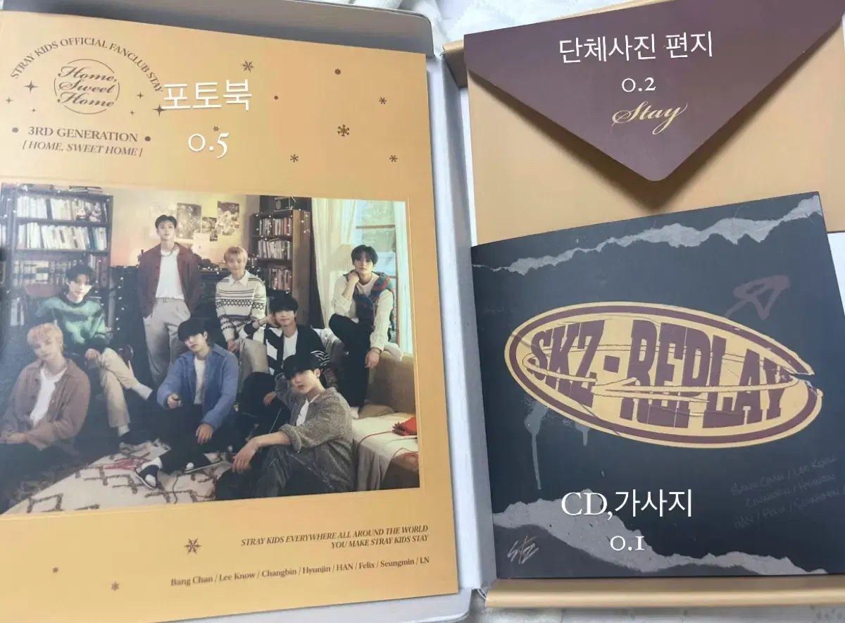 스테이3기 포토북,편지,cd