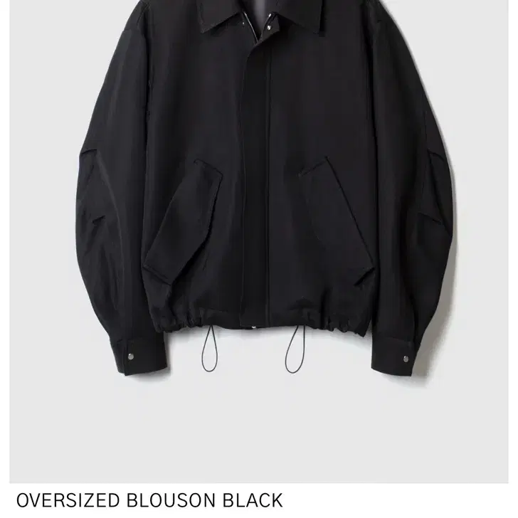 [44] 포커페이스 Oversized Blouson Black