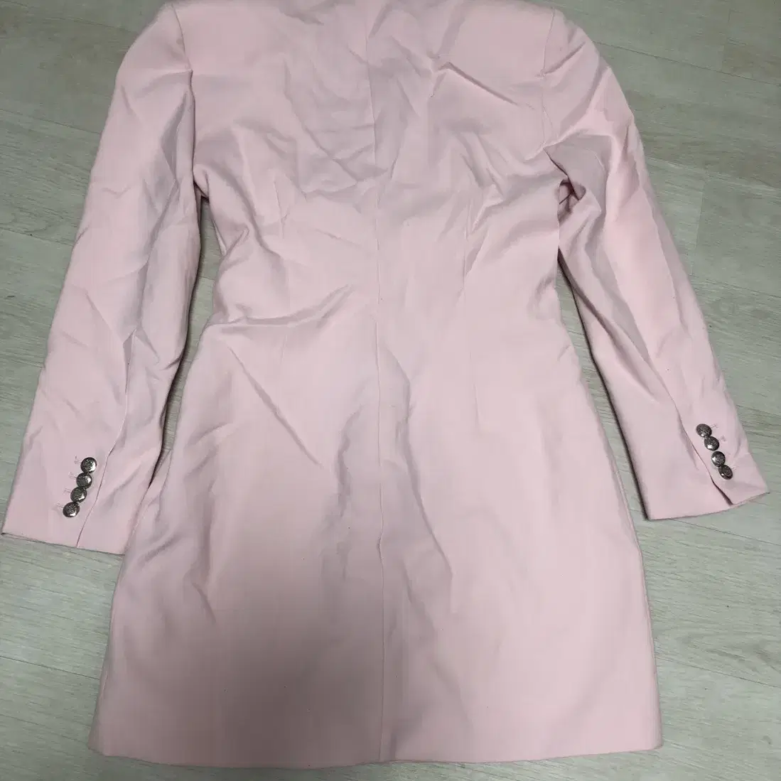 ZARA Pink Draped Twist Knot Jacket Blaze