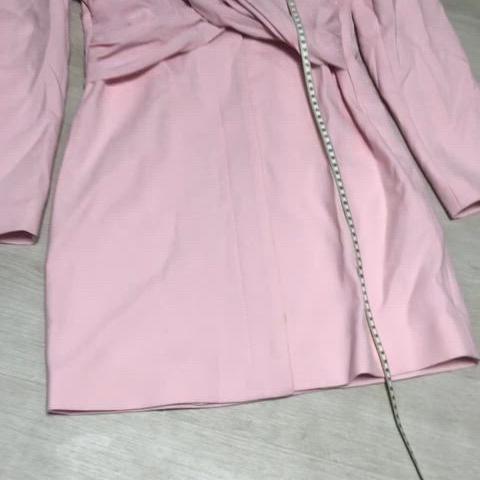 ZARA Pink Draped Twist Knot Jacket Blaze