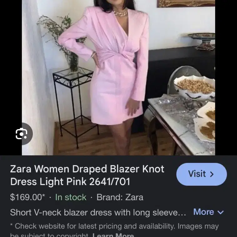 ZARA Pink Draped Twist Knot Jacket Blaze