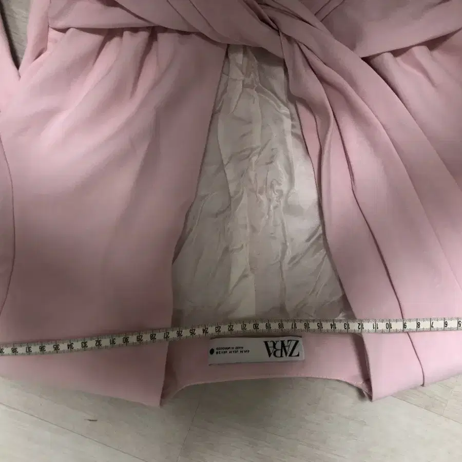 ZARA Pink Draped Twist Knot Jacket Blaze