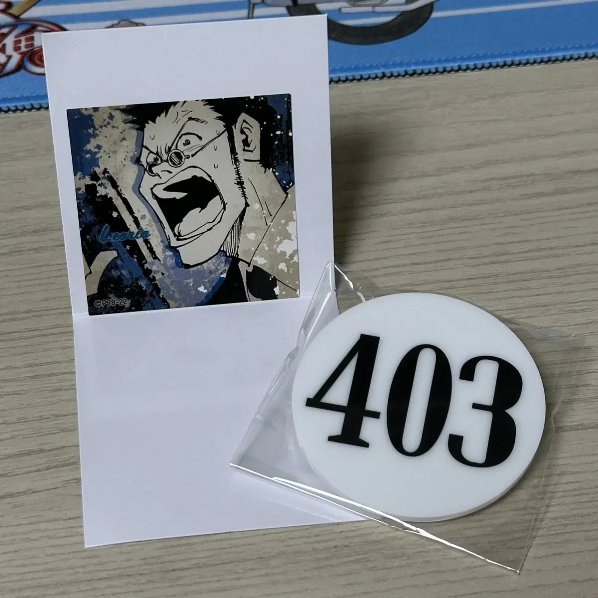 rio hunterhunter number pinbadge original art hunter test