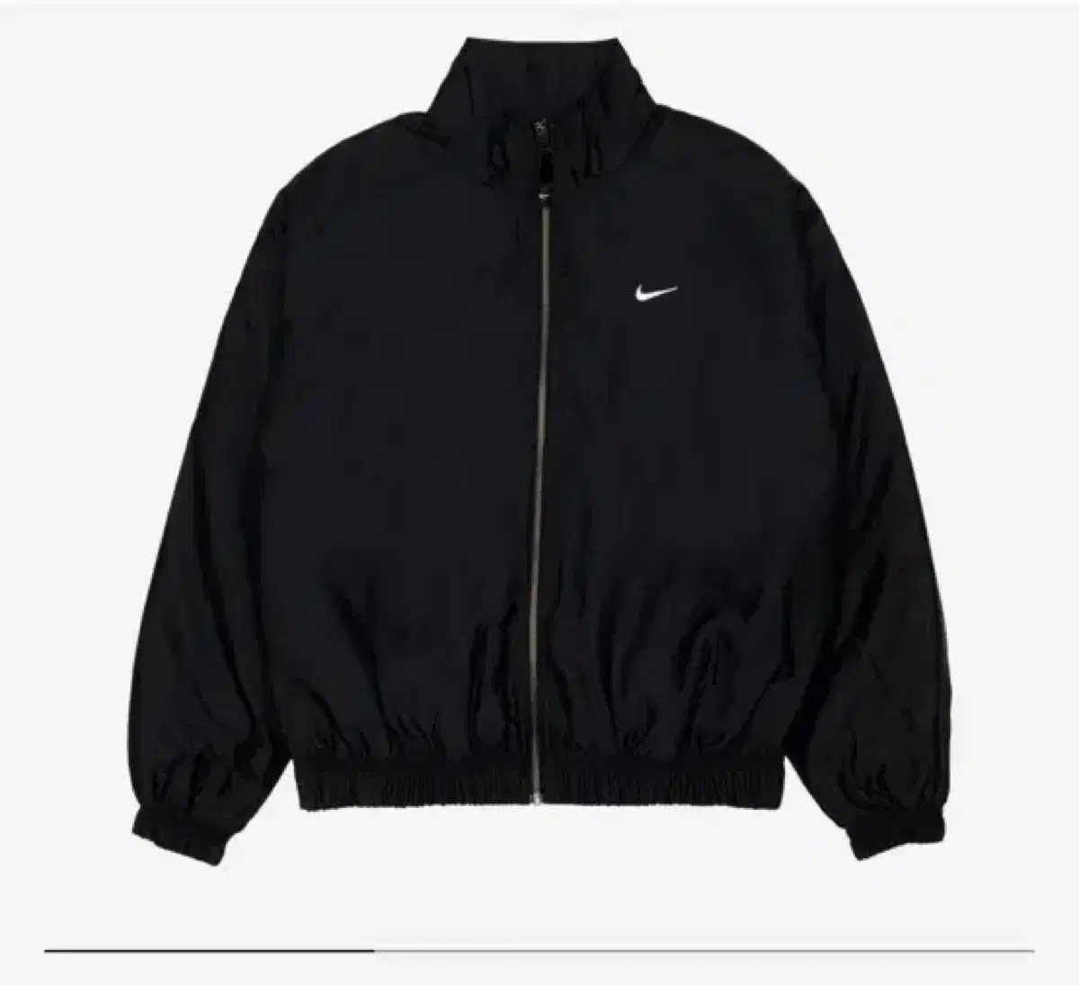 Nike NRG Solo Swoosh Satin Bomber Jacket Black US XL