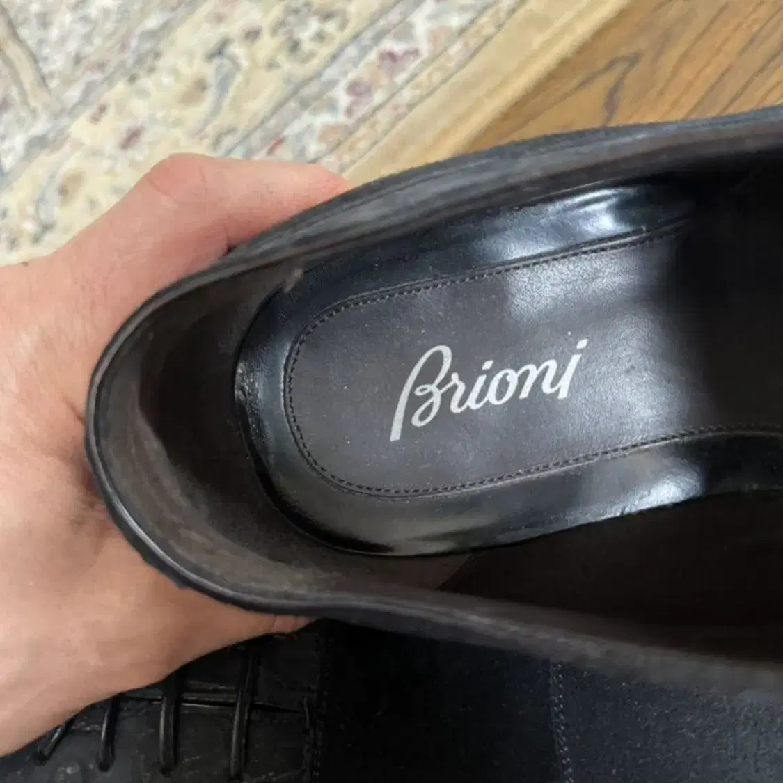 BRIONI 브리오니 슈즈(엘리게이터 스킨/누벅)10.5 사이즈-해외발송