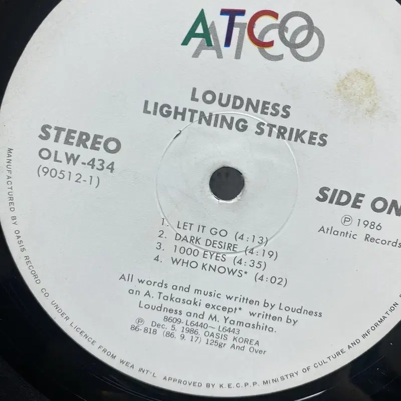 LOUDNESS   LP / AA6605