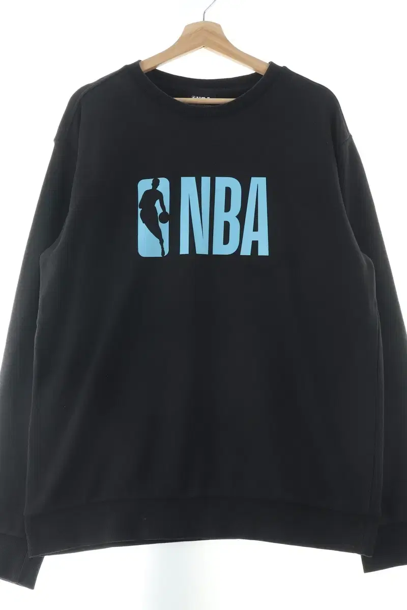 (2XL) NBA 엔비에이 맨투맨 티셔츠 빅사이즈 블랙-10ACC