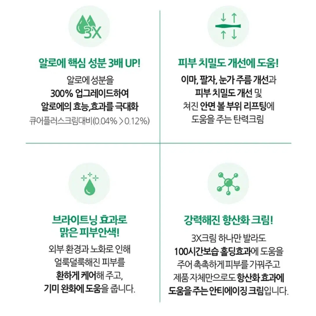 김정문알로에 큐어 3X 크림 4개 무료배송