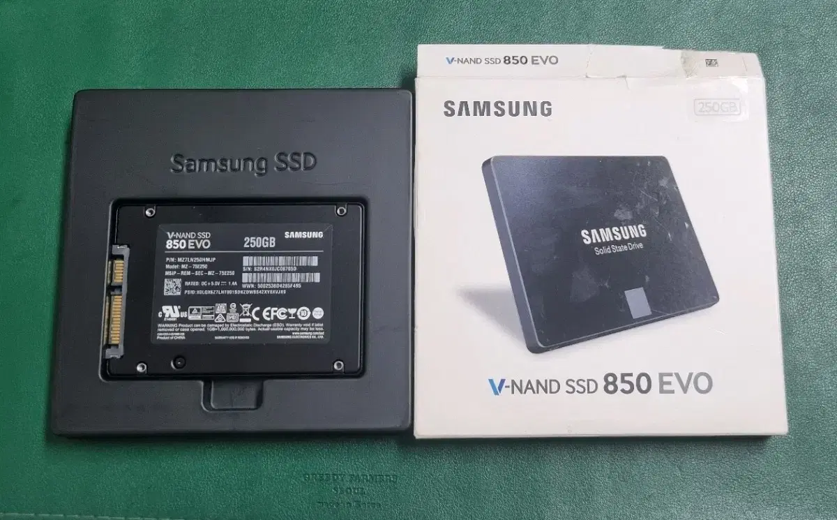 삼성 박스풀  정품 850 evo 250GB 노트북용 데스크탑용 팜