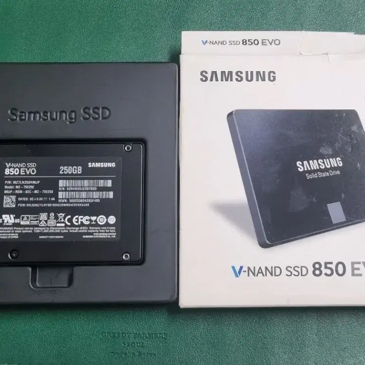 삼성 박스풀  정품 850 evo 250GB 노트북용 데스크탑용 팜