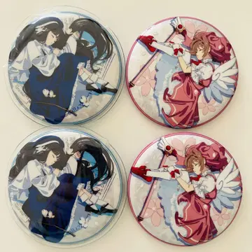 [클램프 4종 세트]카드캡터 사쿠라 캔뱃지 사쿠라 다이도지 지세