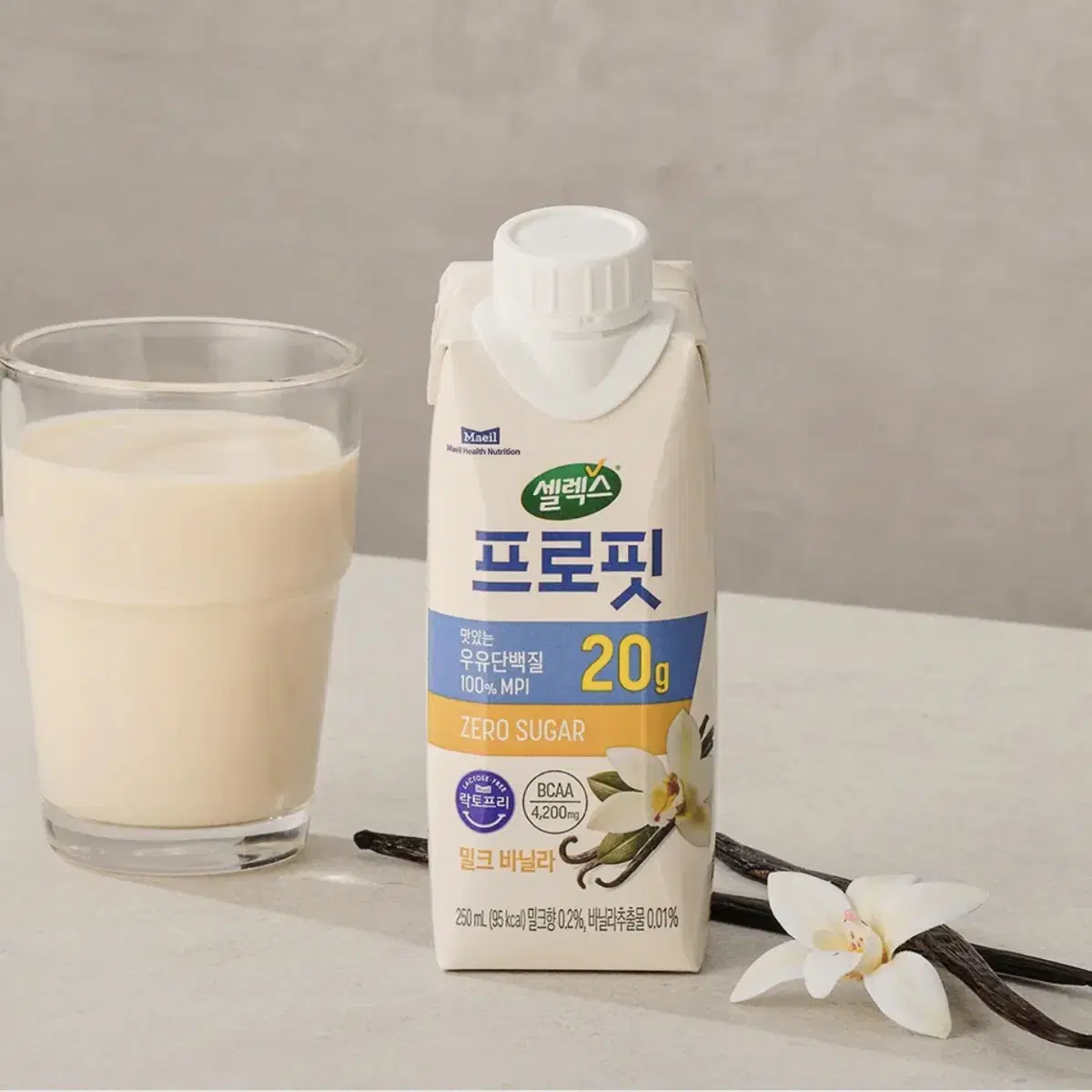 셀렉스 프로핏 밀크프로틴 드링크 밀크바닐라 250ml X 18개