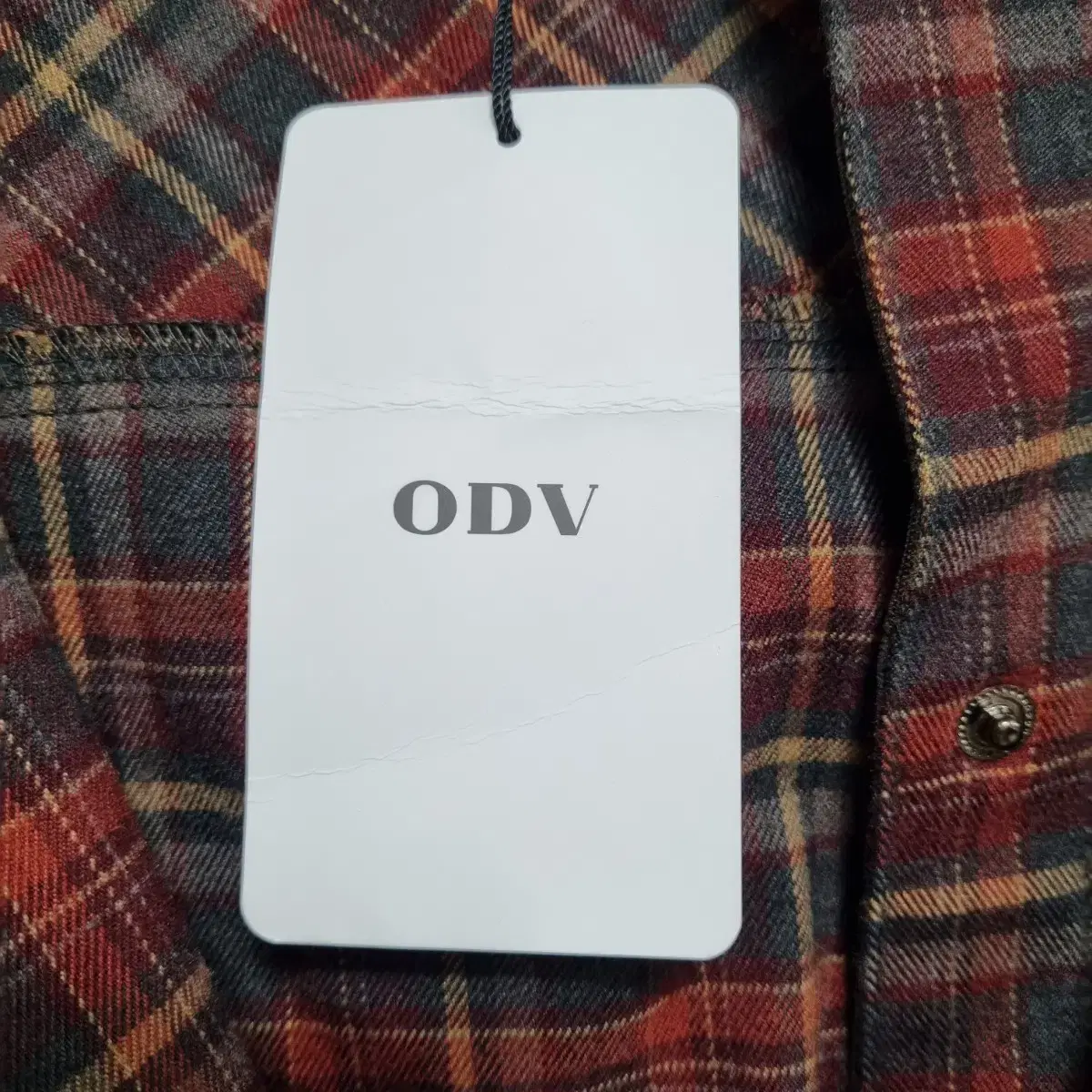 새상품 ODV 체크셔츠 후드자켓 여100ㅡ1211