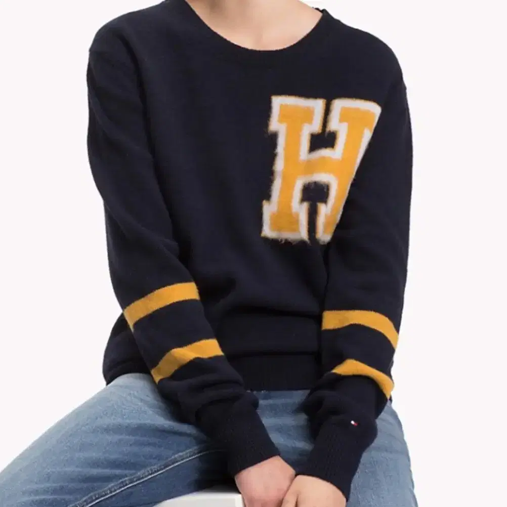 타미힐피거 울80% 니트 tommy knit