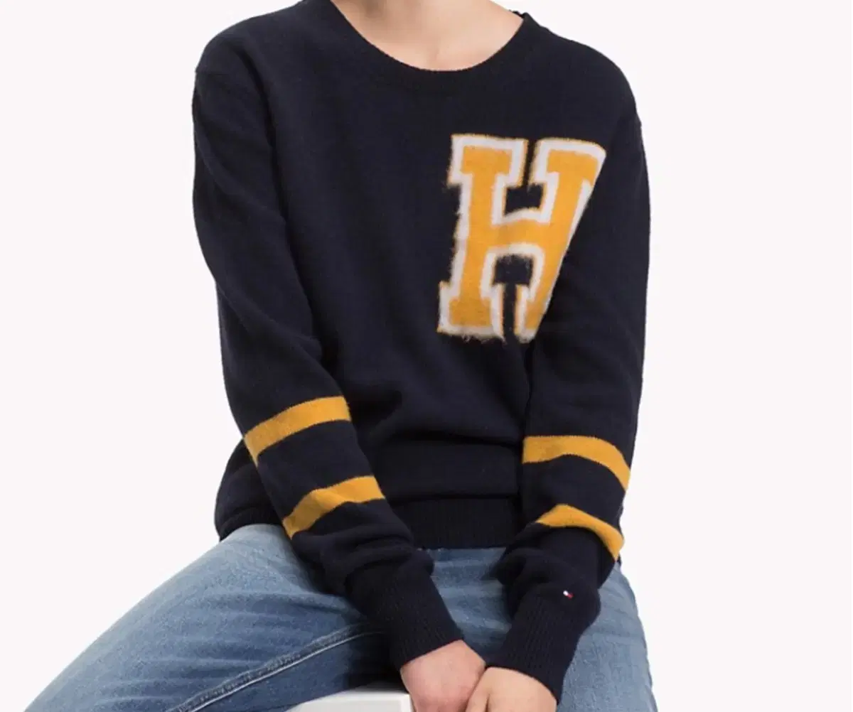 타미힐피거 울80% 니트 tommy knit