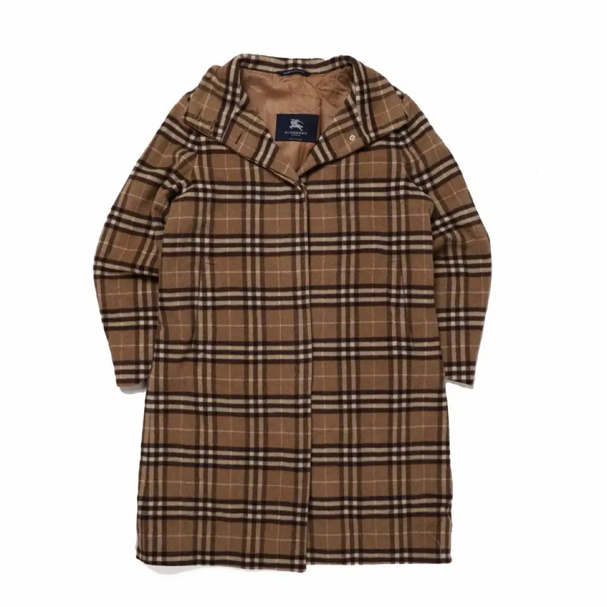 Burberry Nova Check Wool Single Coat