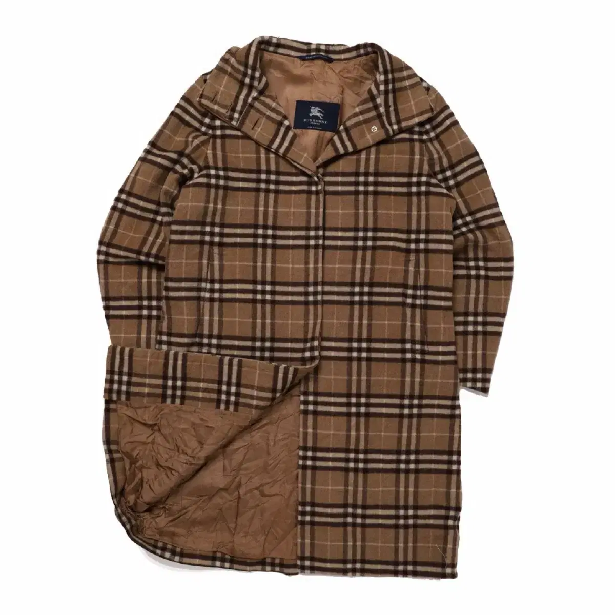 Burberry Nova Check Wool Single Coat