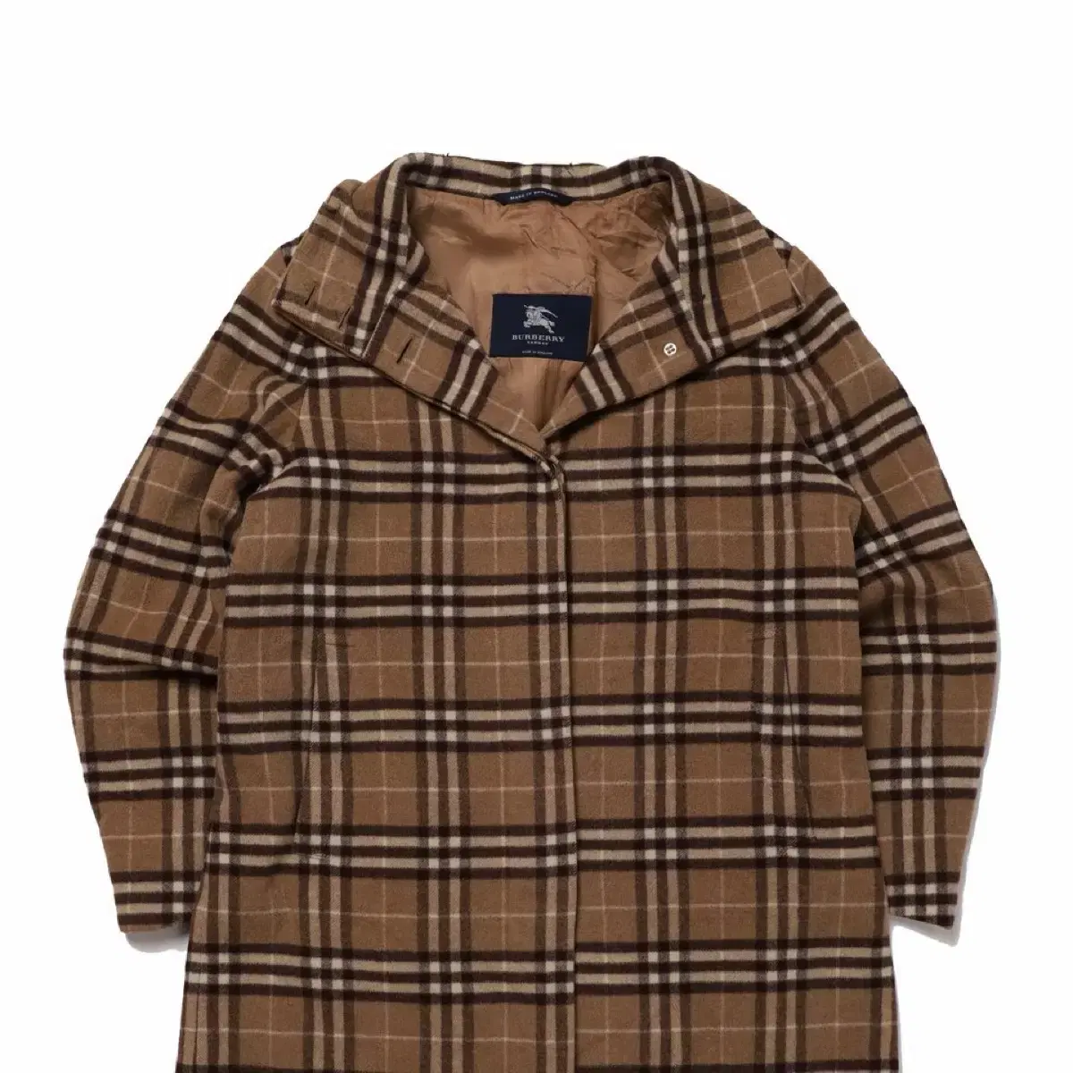 Burberry Nova Check Wool Single Coat