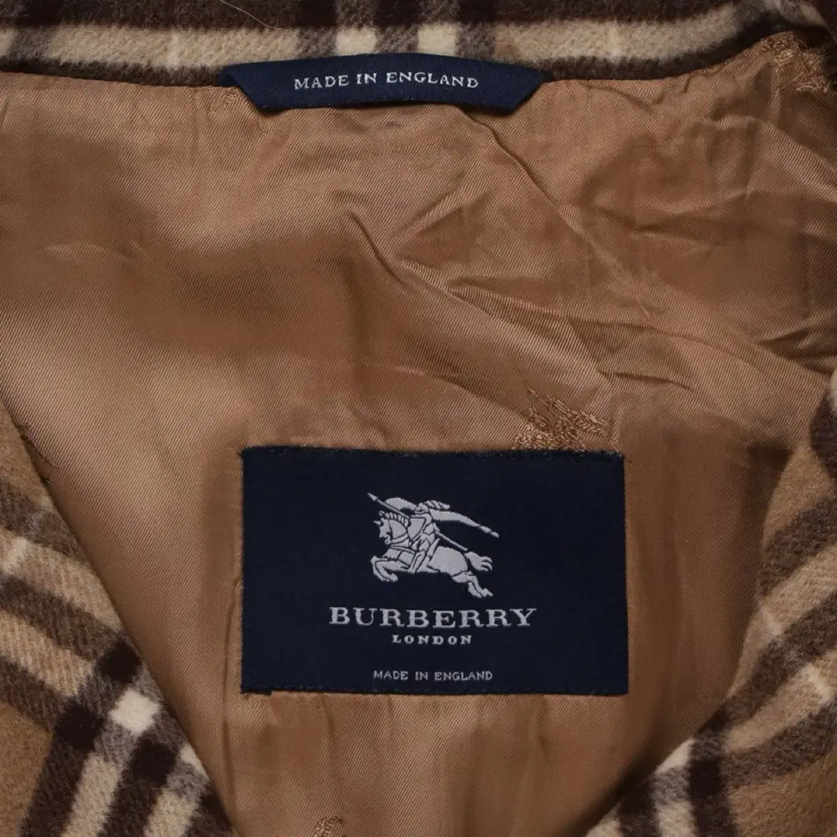 Burberry Nova Check Wool Single Coat