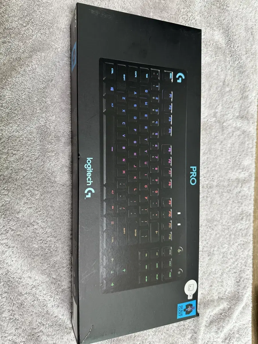 로지텍 pro TKL 기계식 게이밍 키보드(GX BLUE)