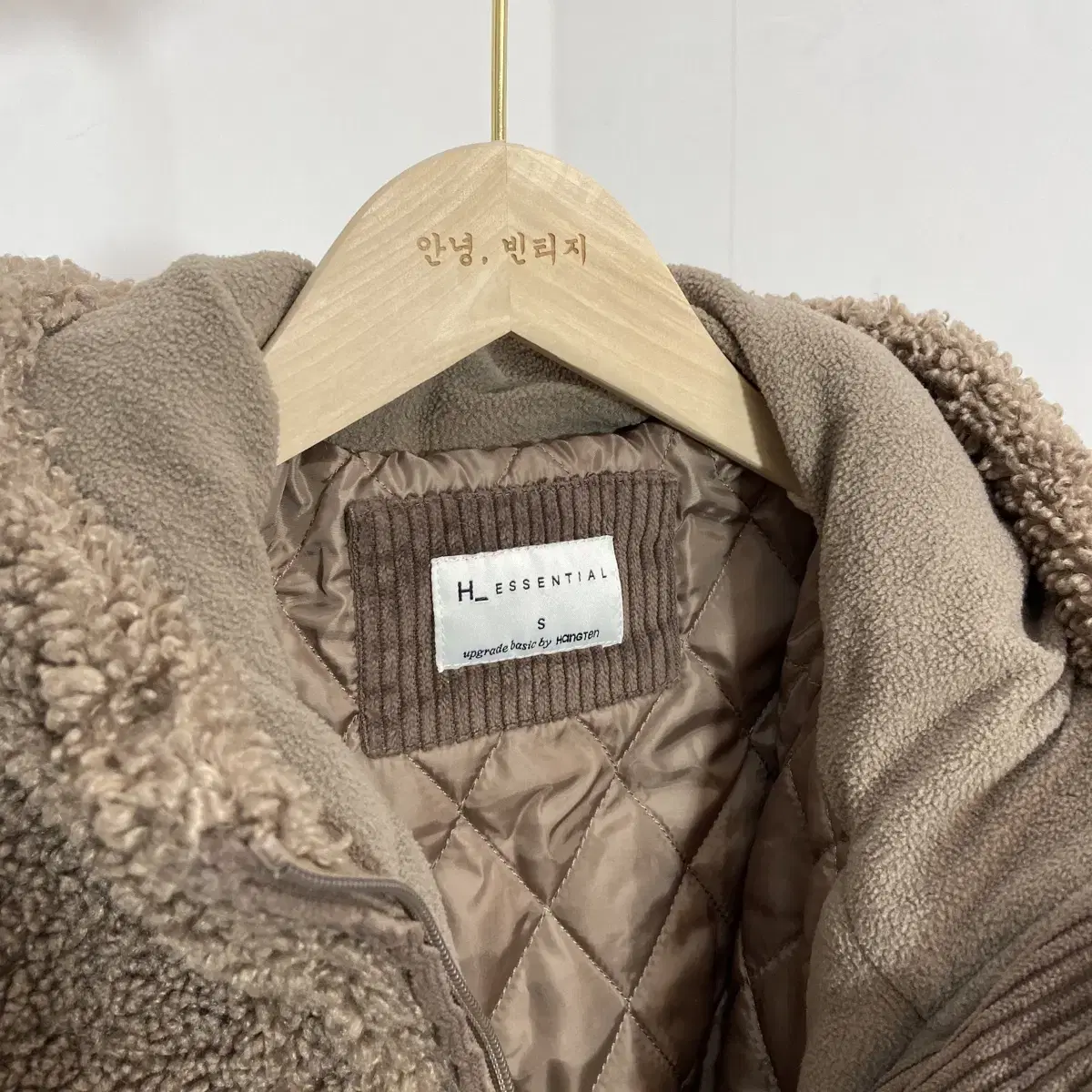 행턴 뽀글이 코트 S(90) Hangten Sherpa Coat