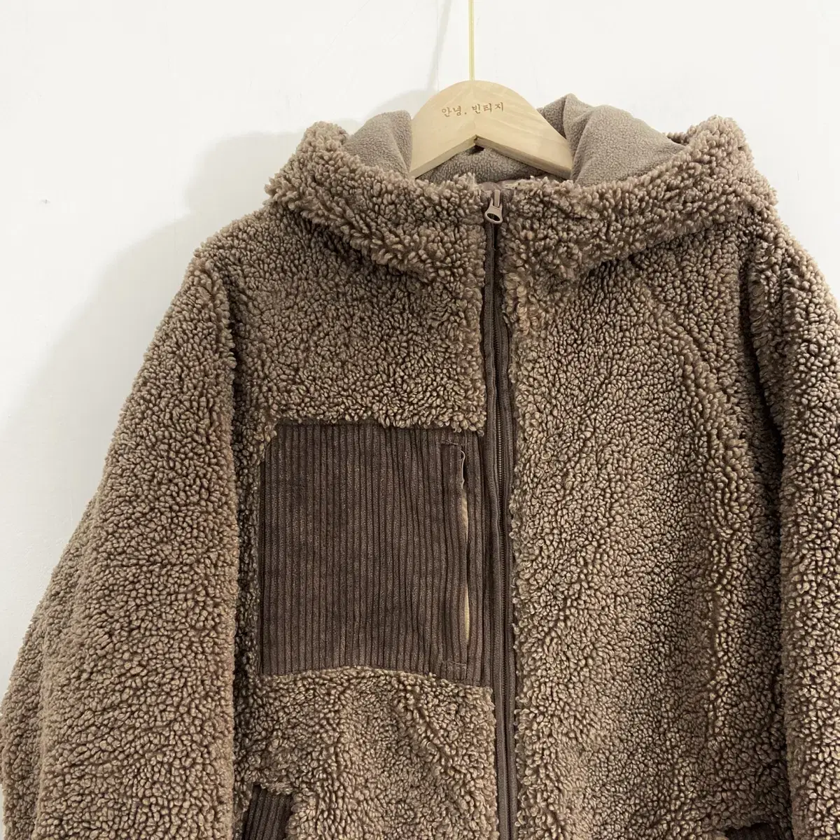 행턴 뽀글이 코트 S(90) Hangten Sherpa Coat