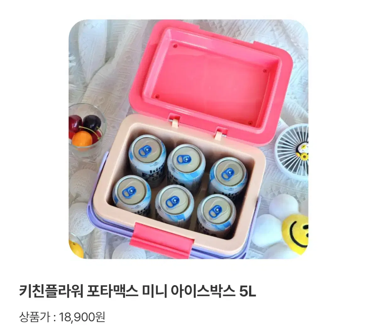 키친플라워 아이스박스 5L 팝니다~