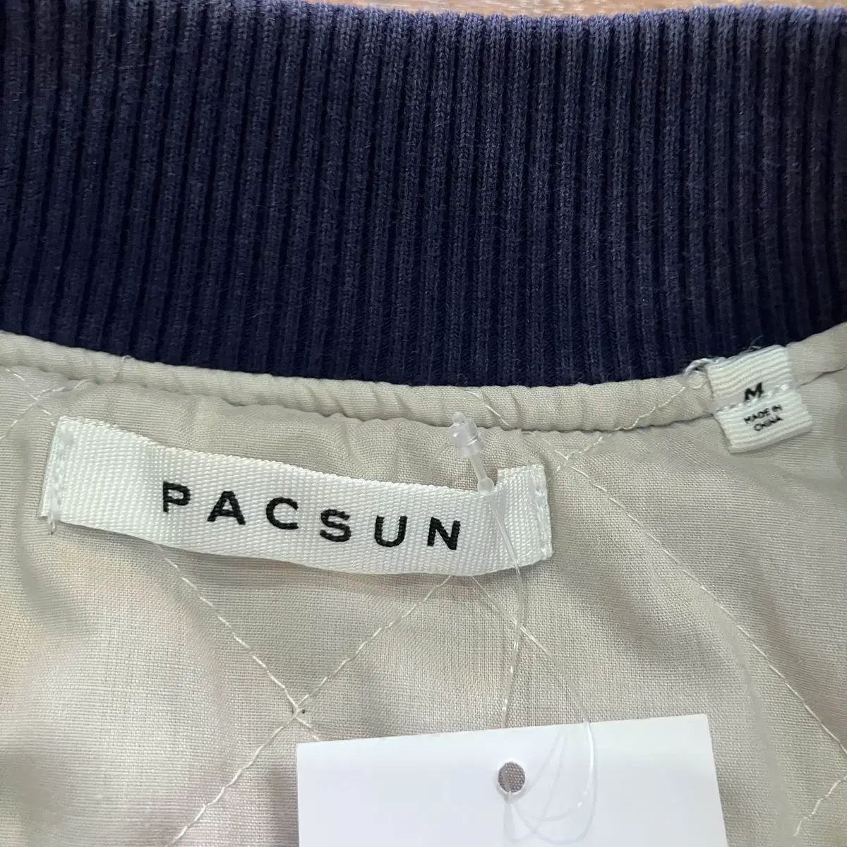 PACSUN 데님 바시티 자켓