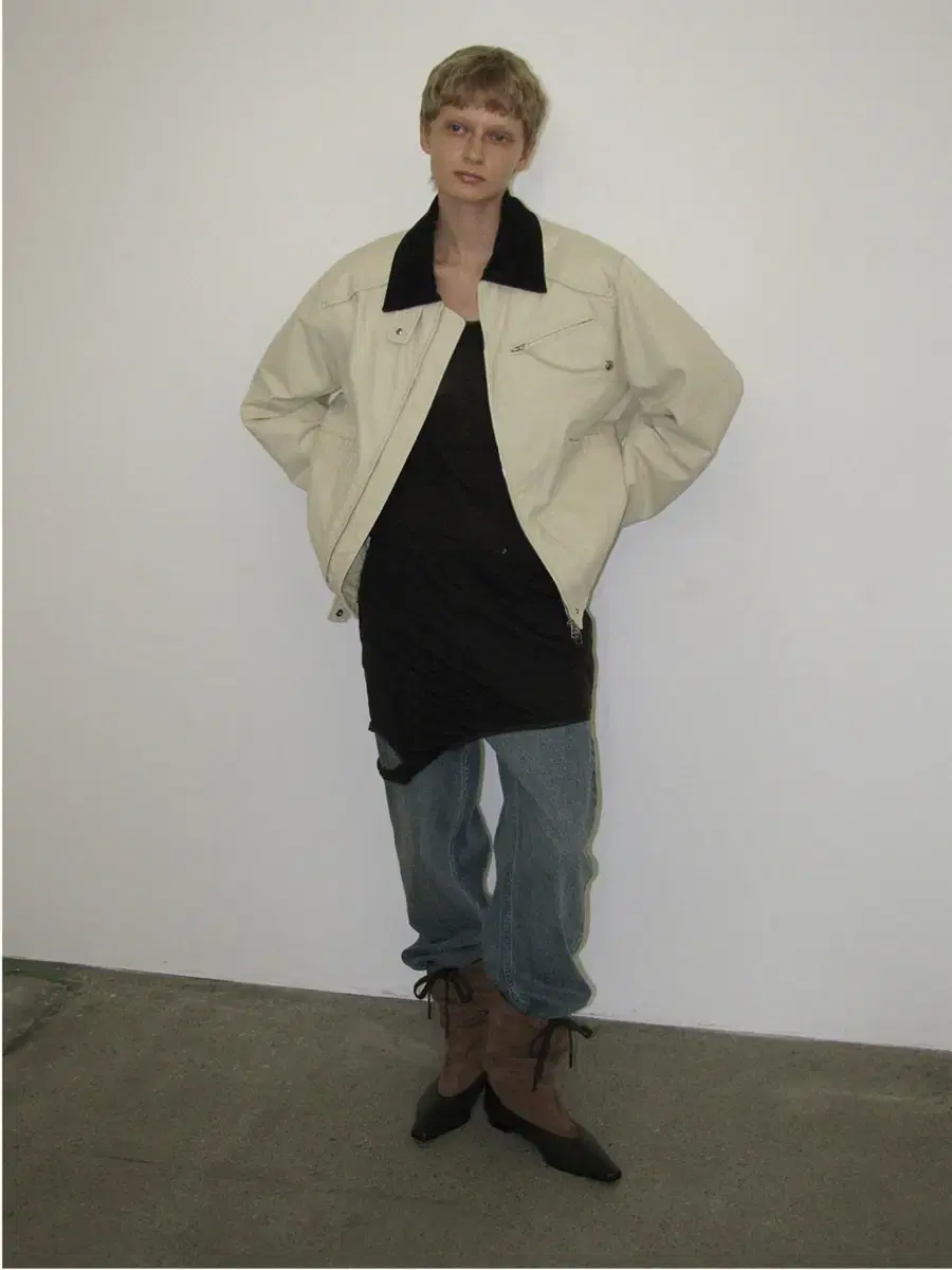 파르티멘토우먼_ 워크자켓_COTTON WASHED WORK JACKET