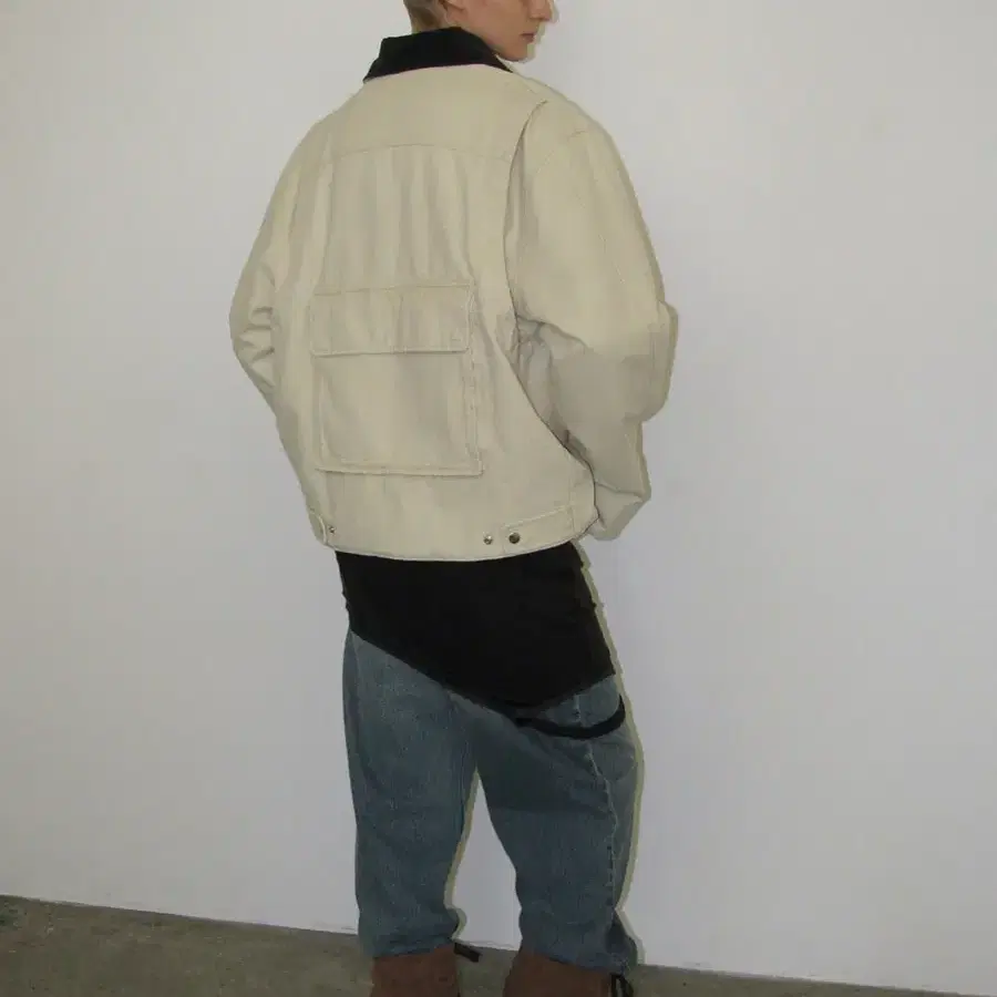 파르티멘토우먼_ 워크자켓_COTTON WASHED WORK JACKET