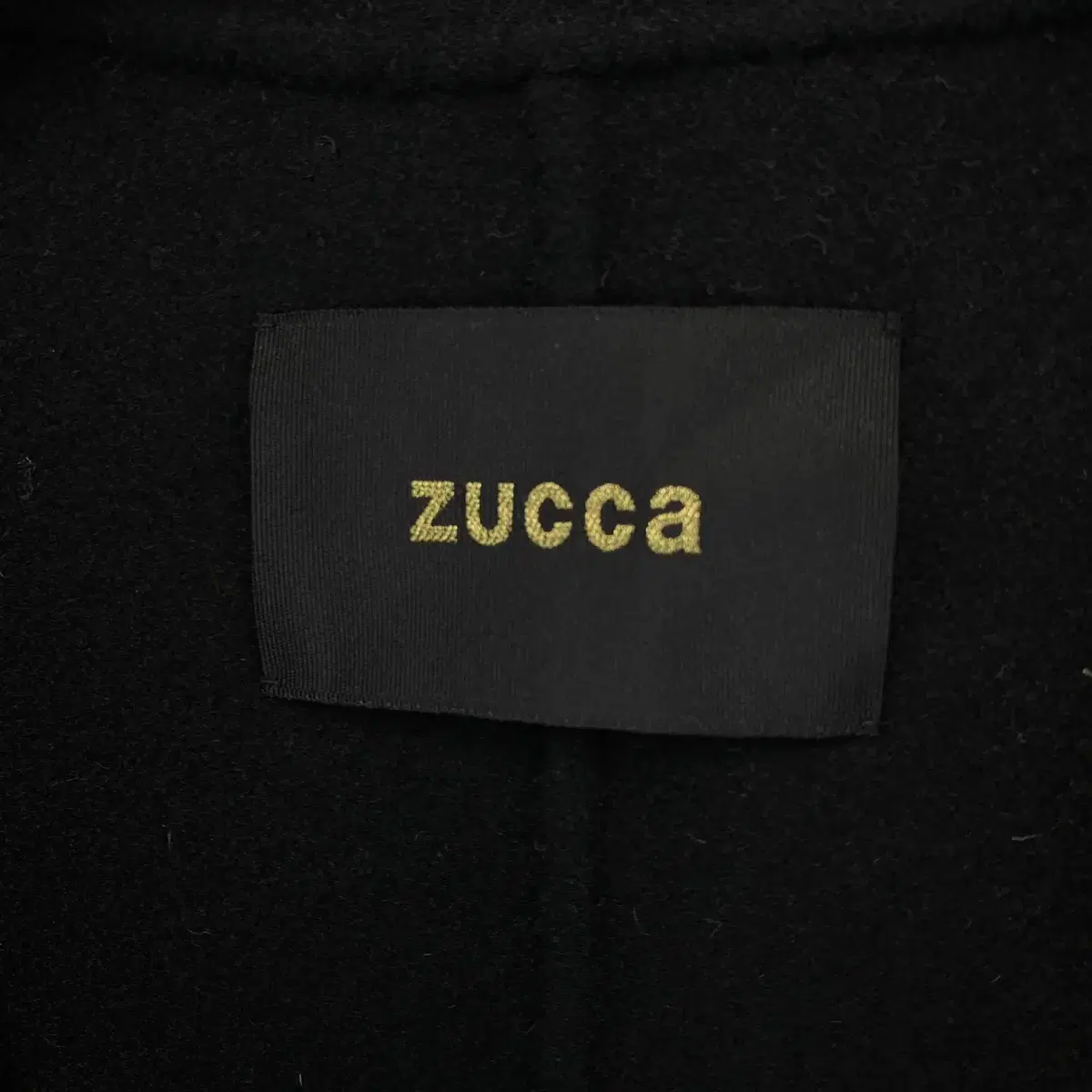 빈티지 ZUCCA 논 버튼 울 코트